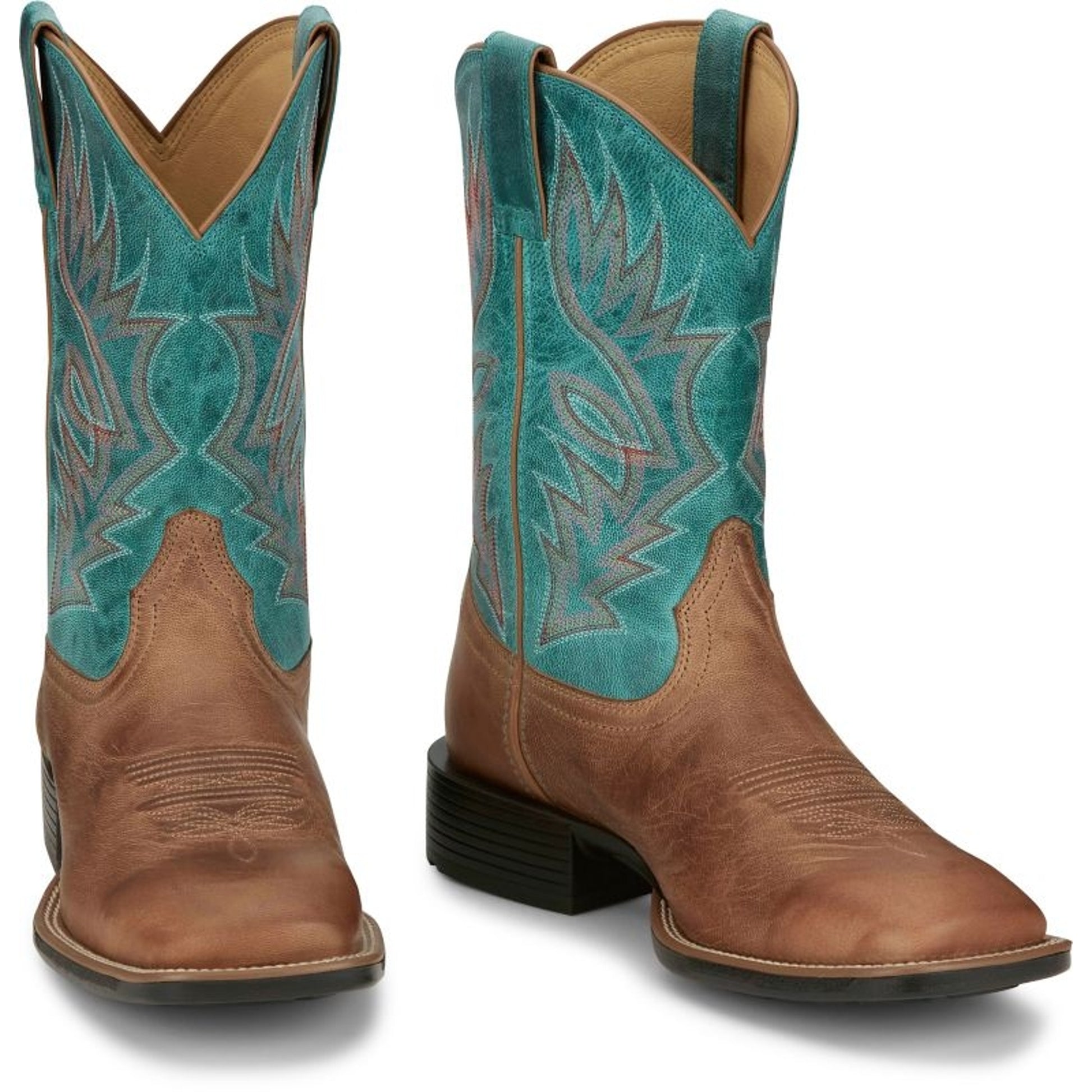 Justin Mens Zeke Sq Toe Boots