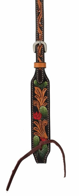 Weaver Cactus Tooled Brow Band