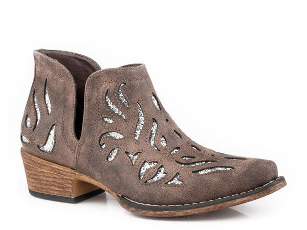 Roper Ladies Ava Glitz Snip Toe Booties