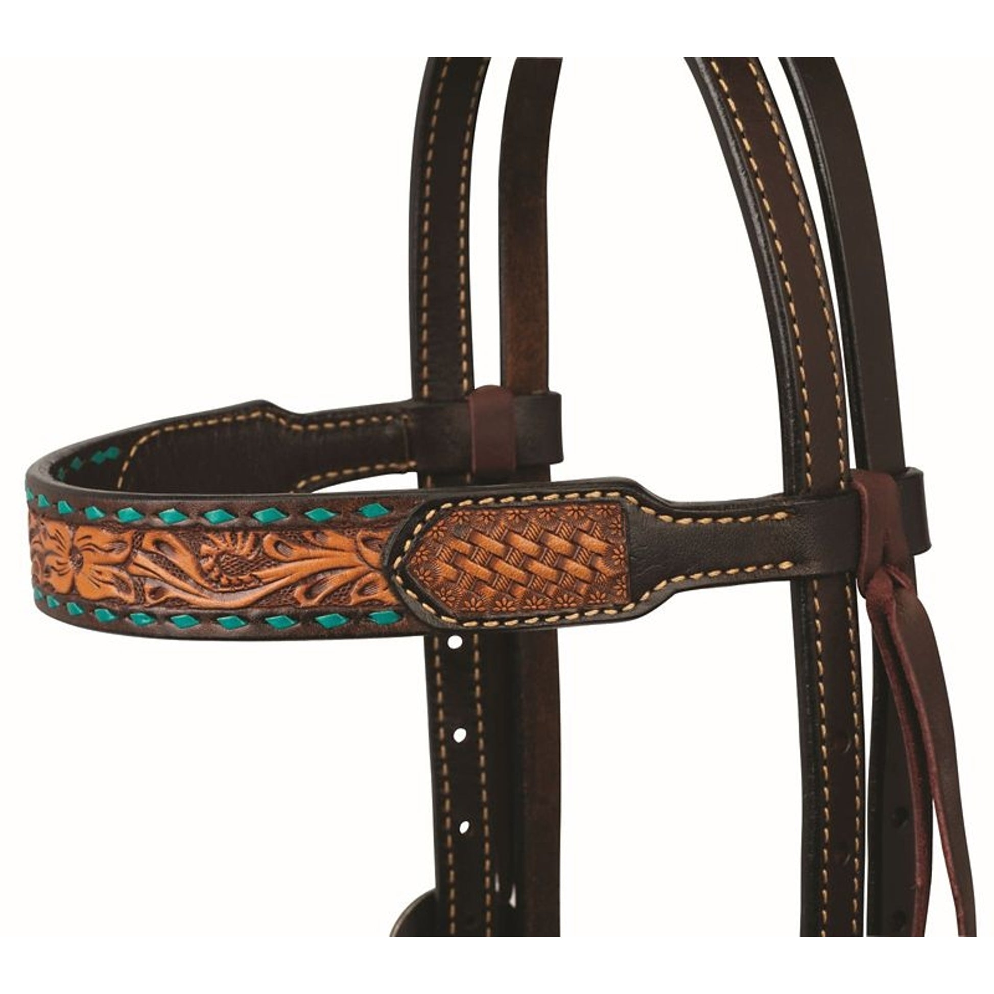 Floral Buckstitch B/Band Headstall