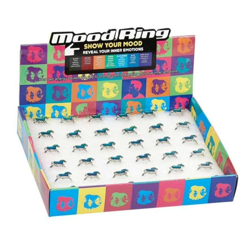 Awst Intftl Galloping Pony Mood Ring Display 36