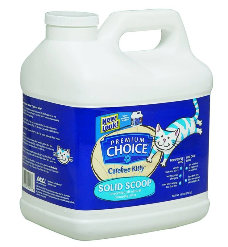 Premium Choice Unscented Solid Cat Litter