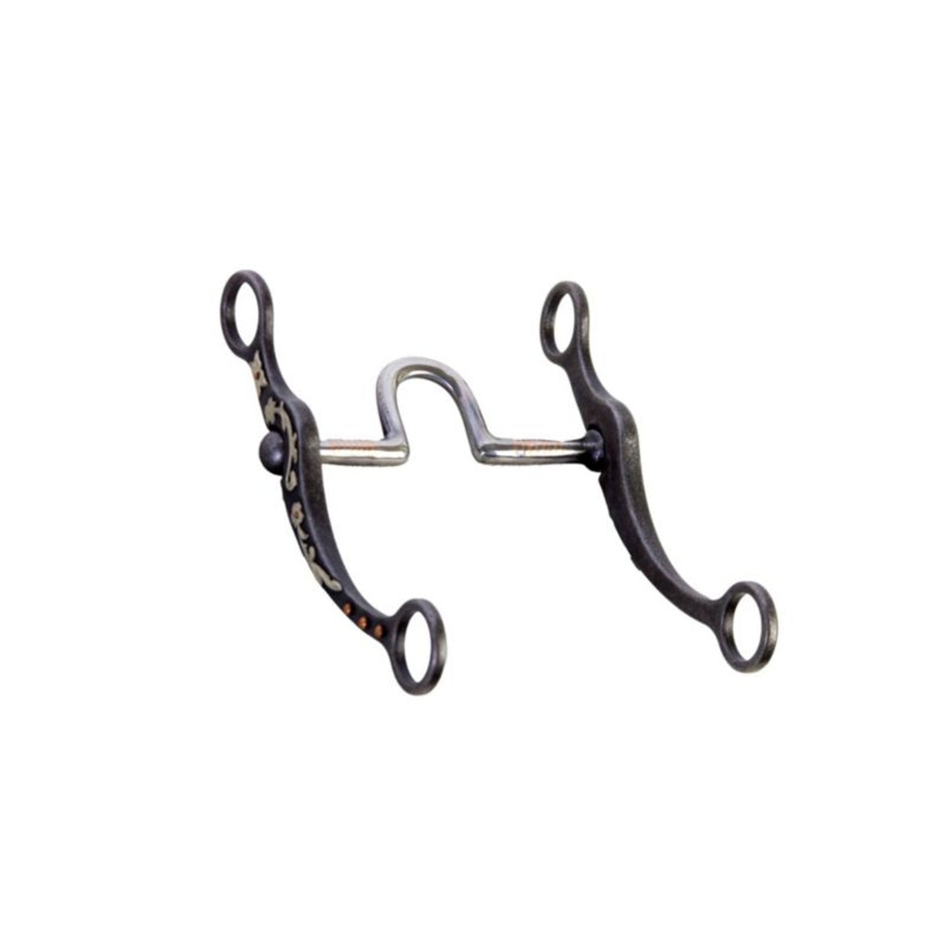 Aged Steel Hi-Port Bit With Floral Trim Bit