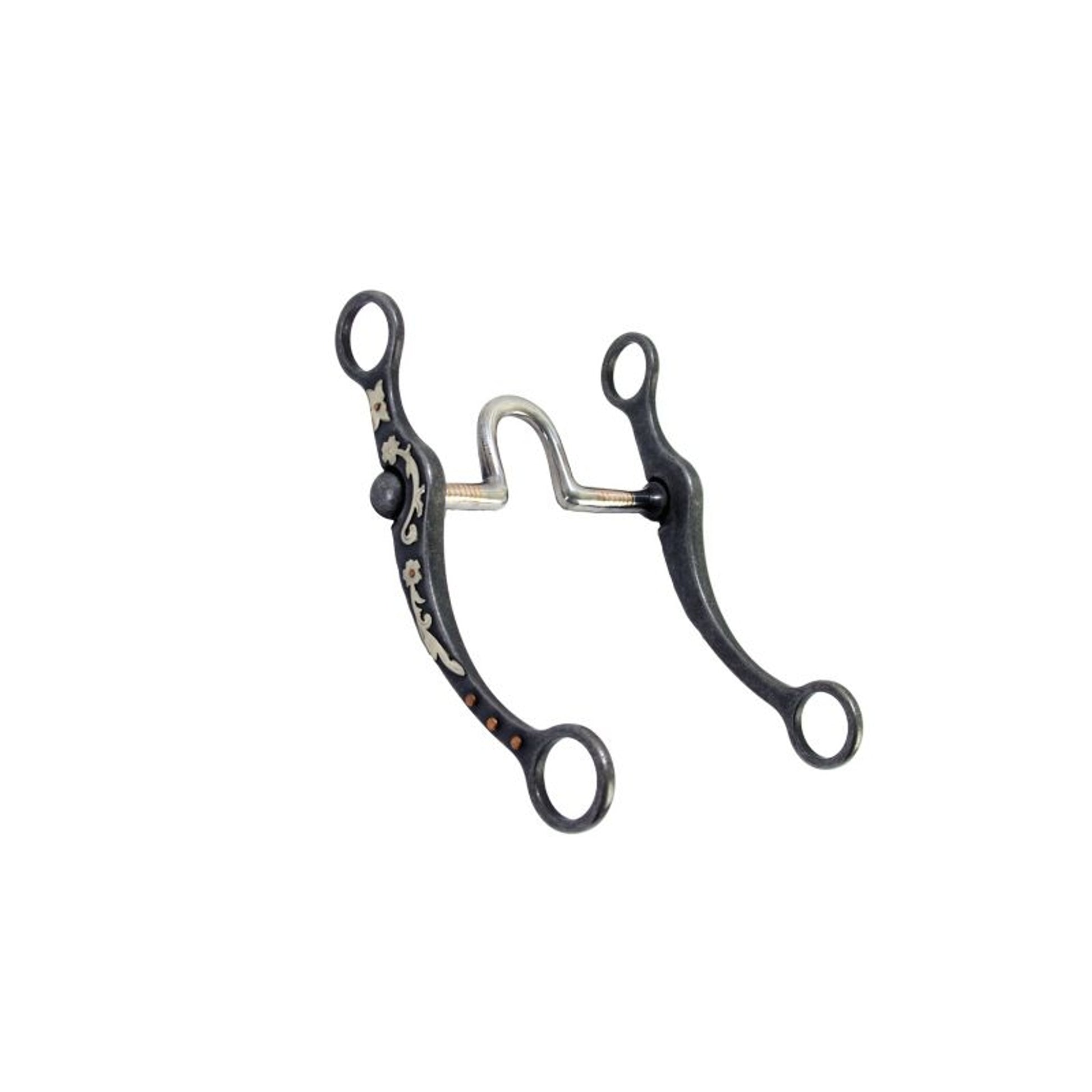 Aged Steel Hi-Port Bit With Floral Trim Bit