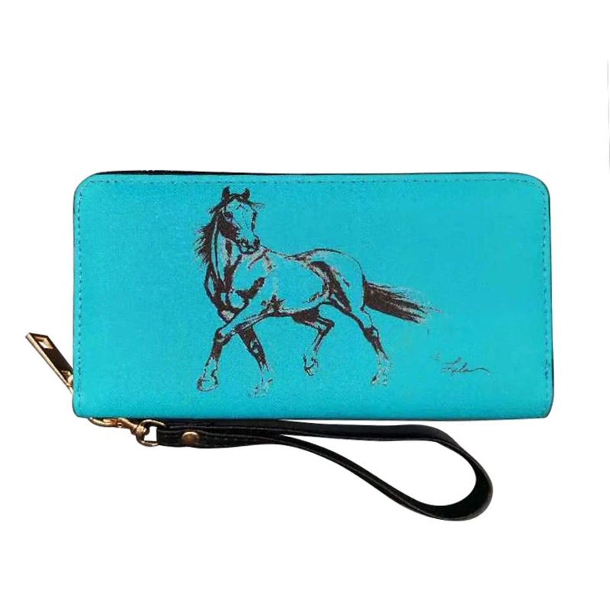 AWST Lila Linear 3-Qtr Horse Wallet
