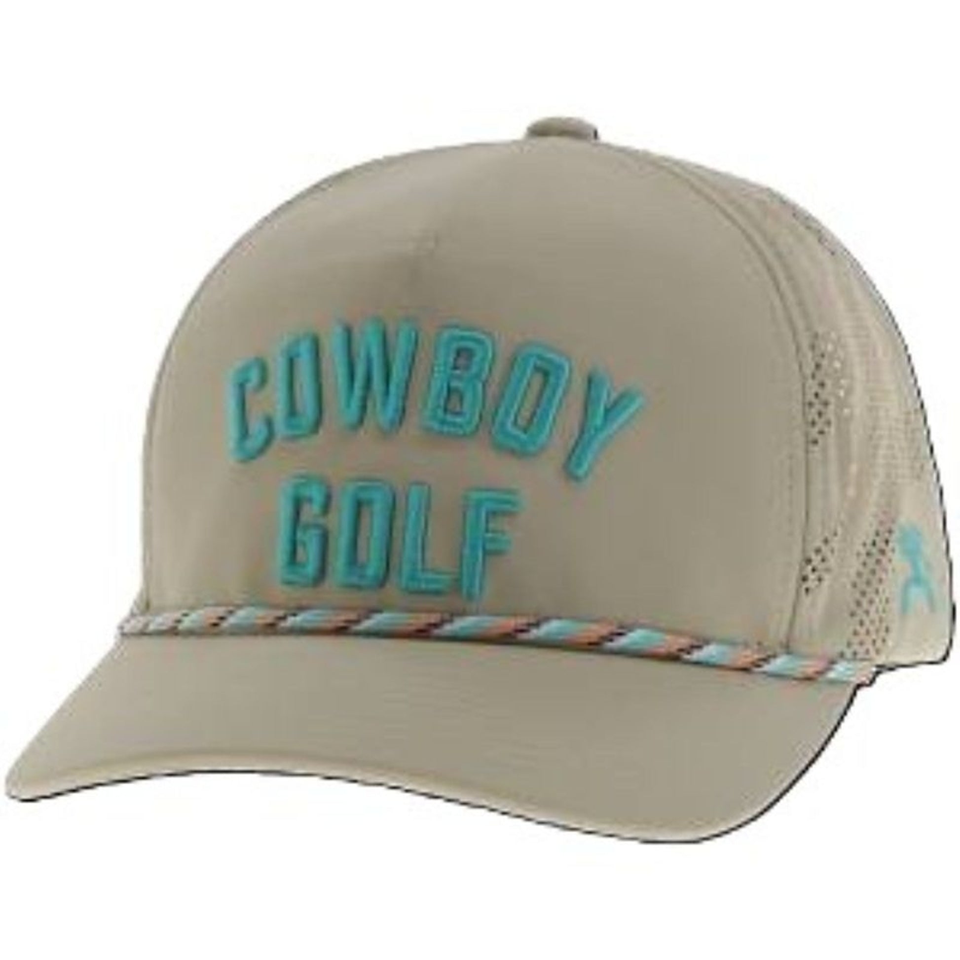 Hooey Cowboy Golf 5-Panel Hat Tan