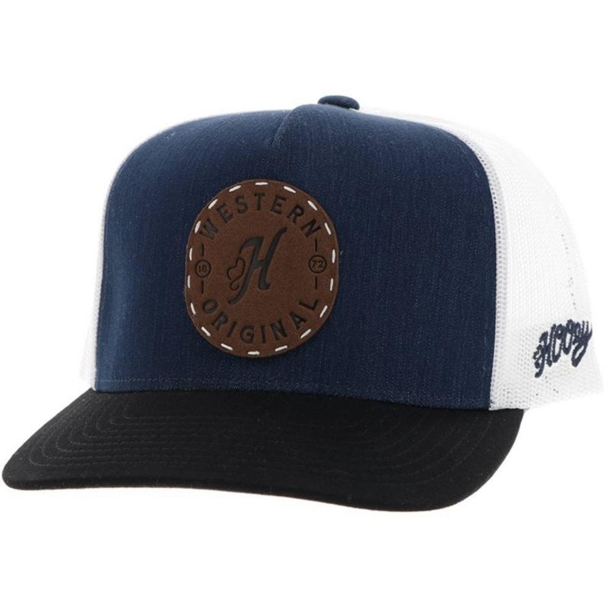 Hooey Spur 5-Panel Trucker Hat with Leather Patch