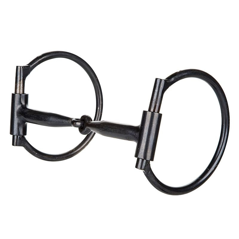Tabelo Offset Ring Blued Steel Snaffle Bit 5