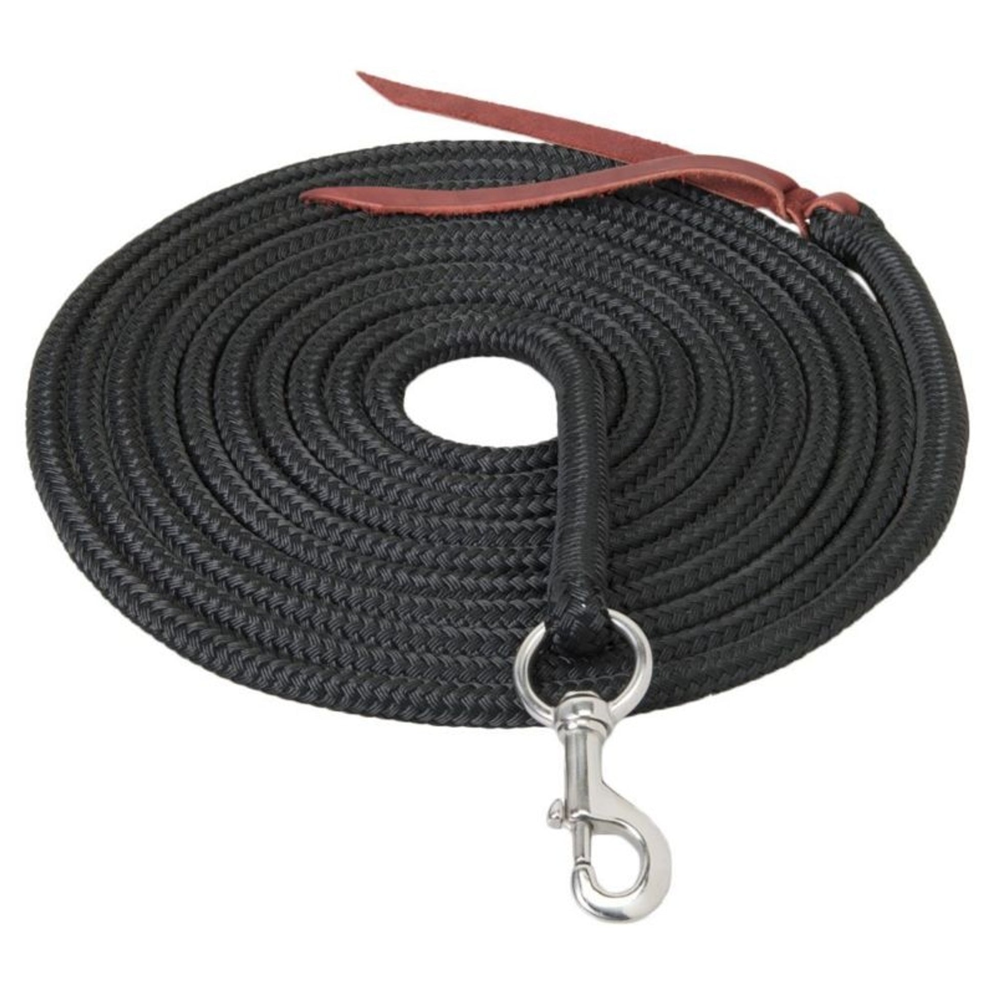 Weaver Silvertip Lunge Line with Snap 1/2x22ft Black