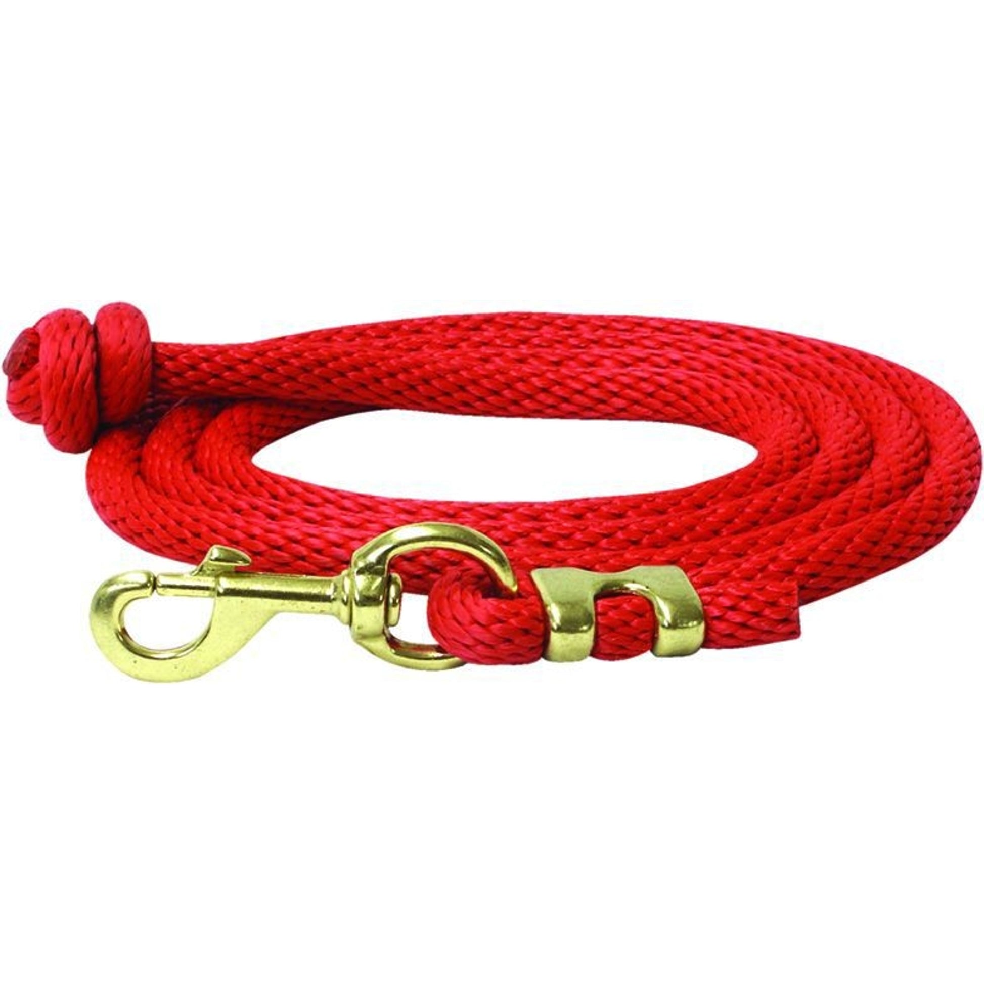 Abetta Round Nylon Lead With Brass Snap 5/8 x10ft Blk