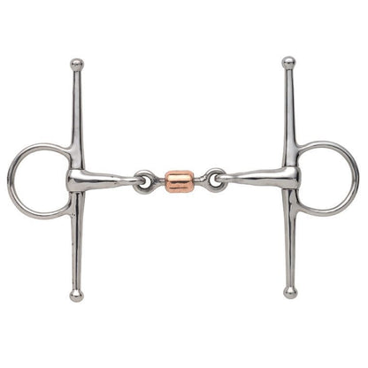 Shires Full Cheek Snaffle with Copper Peanut