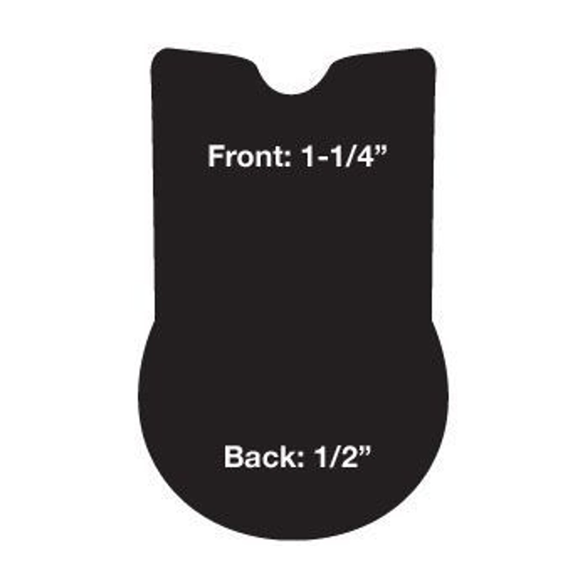 Cashel Jump Cushion Pad Reverse Wedge 21 Black
