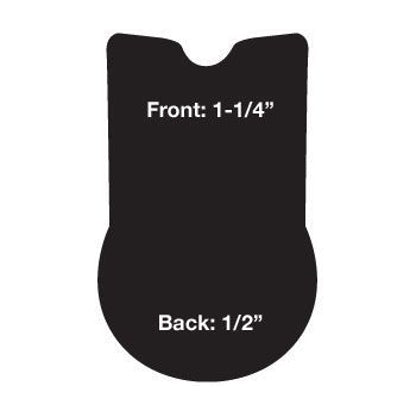 Cashel Jump Cushion Pad Reverse Wedge 21 Black