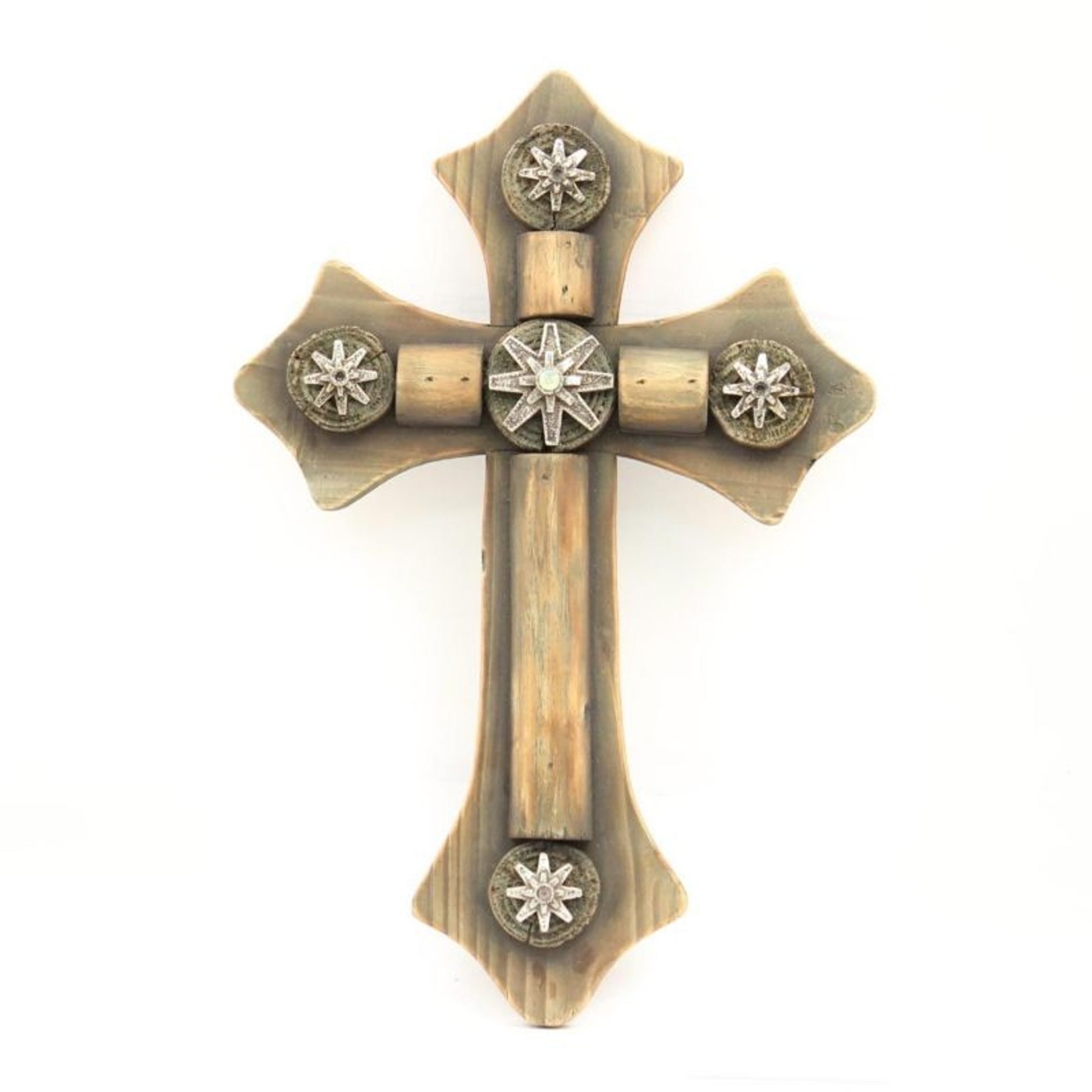 Western Moments Rowel Wooden Wall Cross