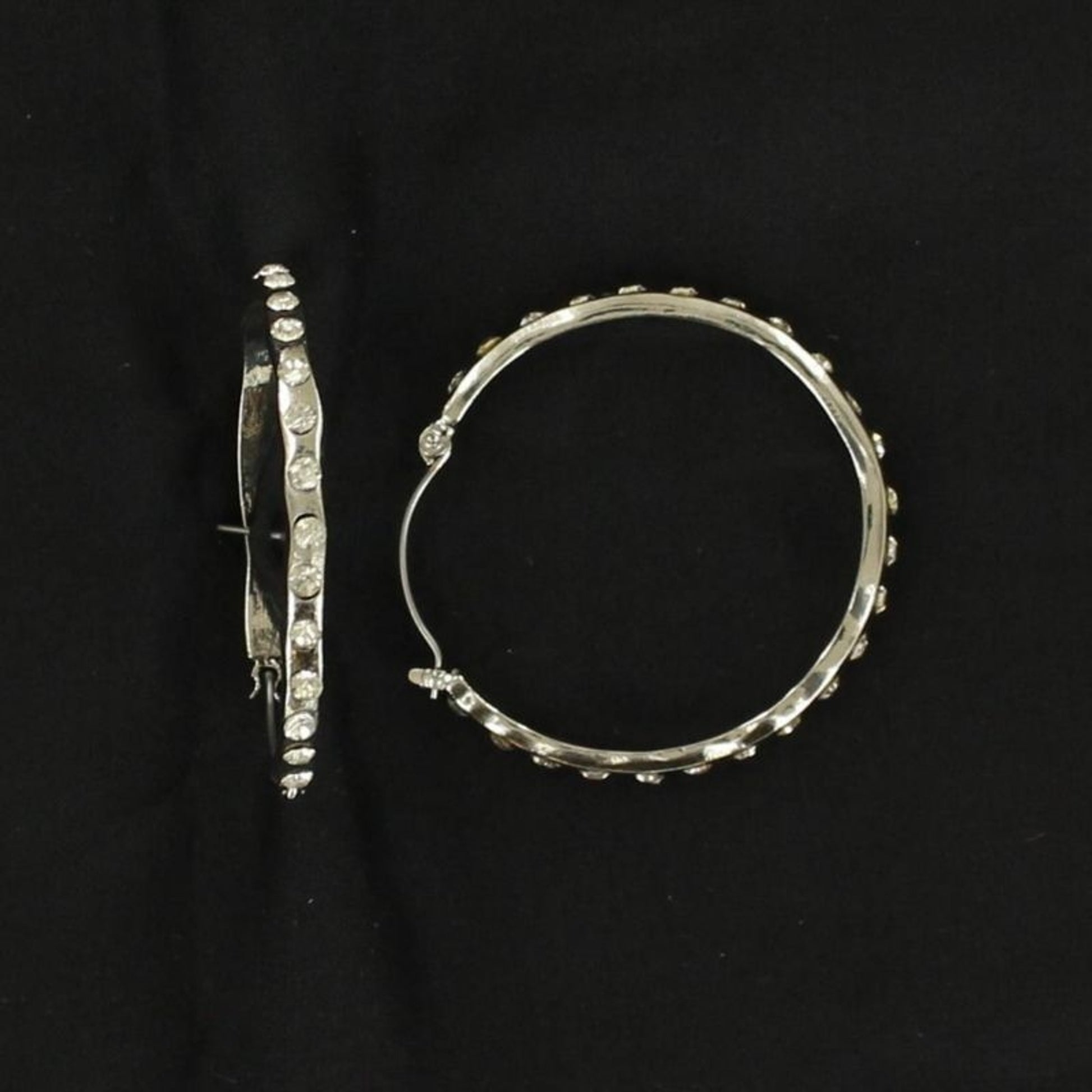 Blazin Roxx Hoop Crystal Earrings