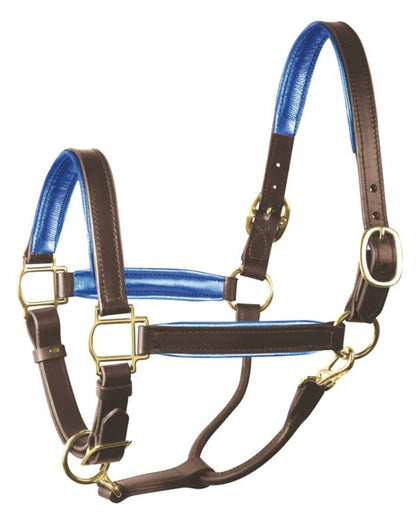 Perri's Soft Metallic Padded Leather Halter
