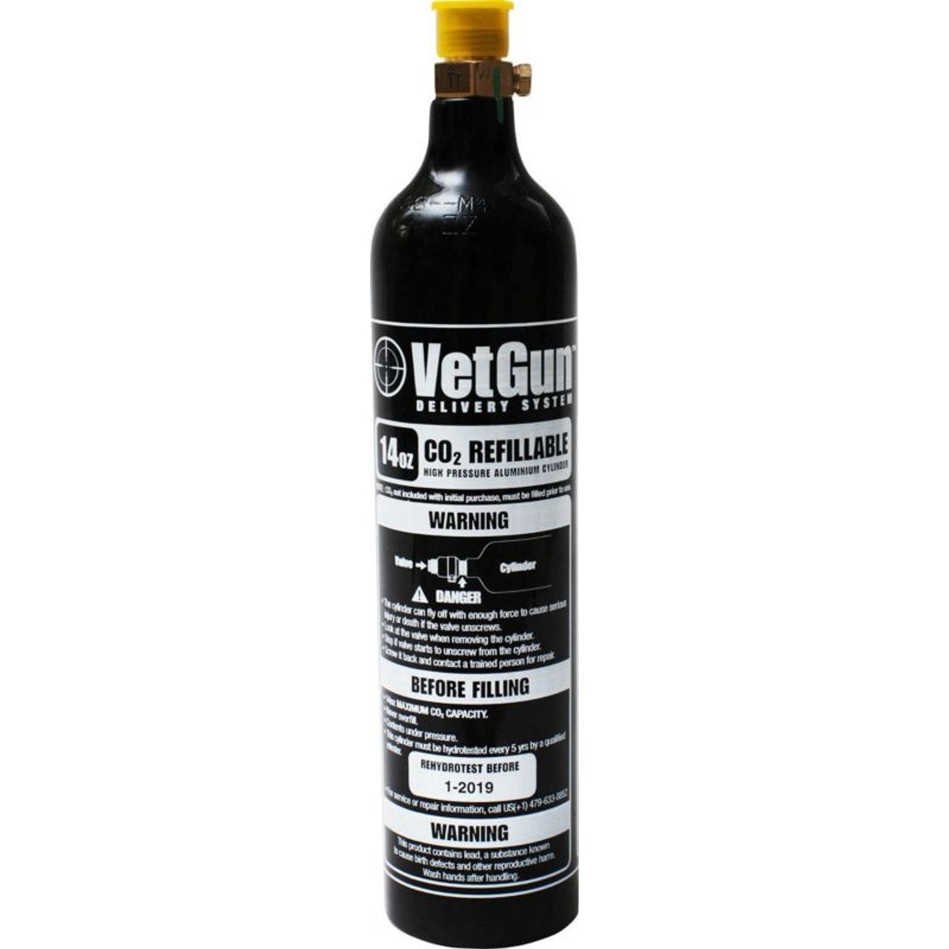 Agrilabs Vetgun Refillable Co2 Tank 14 Oz.