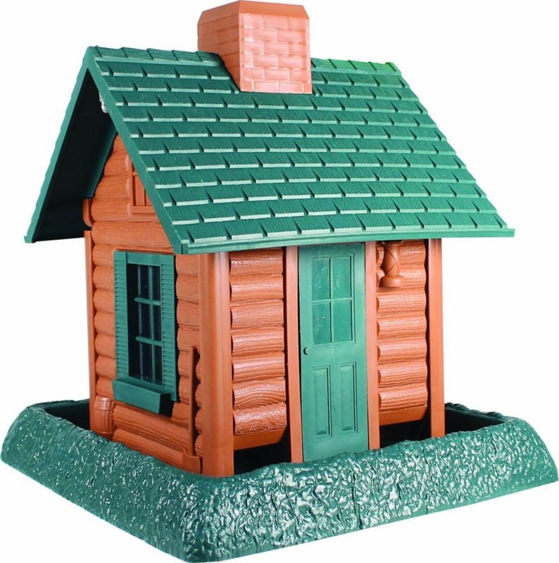 Village Collection Log Cabin Bird Feeder 8lb