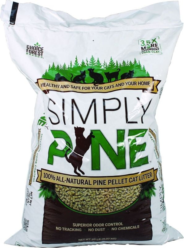 Simply Pine Pellet Cat Litter 20 Lb