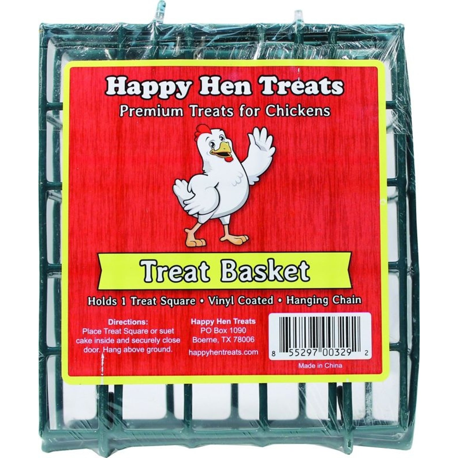Happy Hen Treats Treat Basket 5 x 1.9 x 5 Dk Green