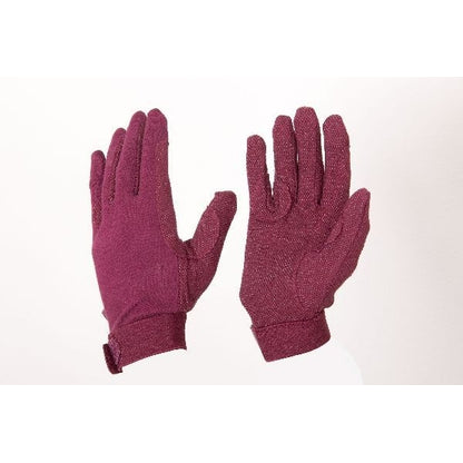 Eous Kids Cotton Gloves Xx-Small Burgundy