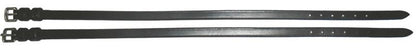 Hdr Leather Spur Straps with Plain Buckle 16 Black