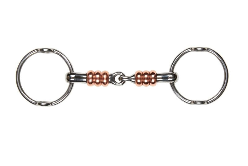 Korsteel SS Jointed Gag With Large Copper Rollers
