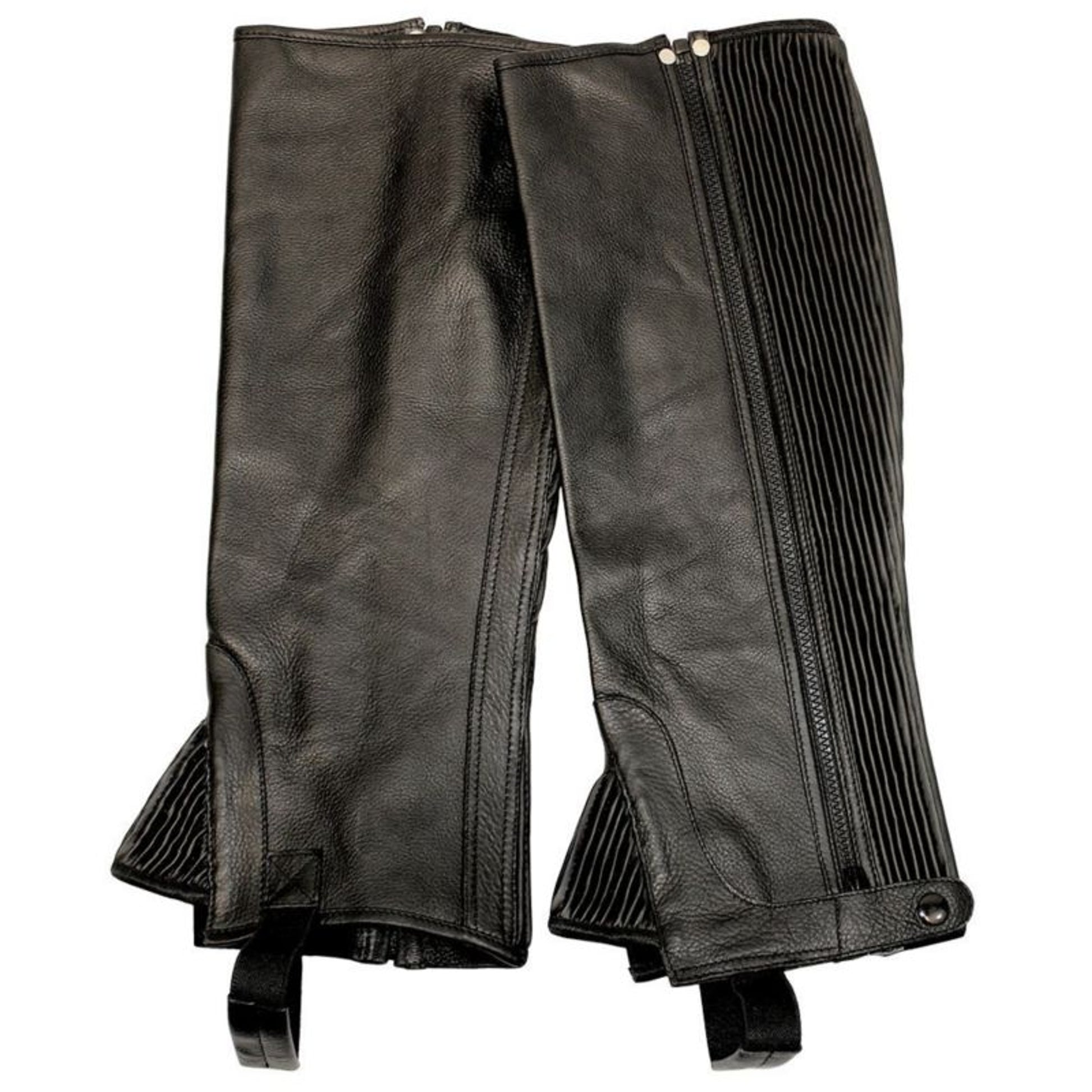 Tuffrider Plus Rider Grain Half Chaps Wide Brn