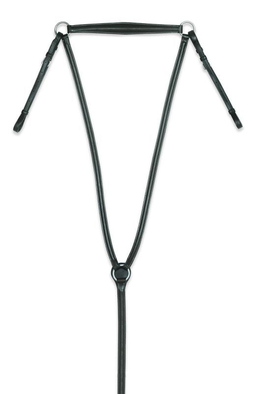 Camelot Plain Raised Breastplate Horse Black