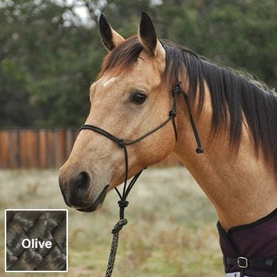 Classic Equine Premium Rope Halter Average Black