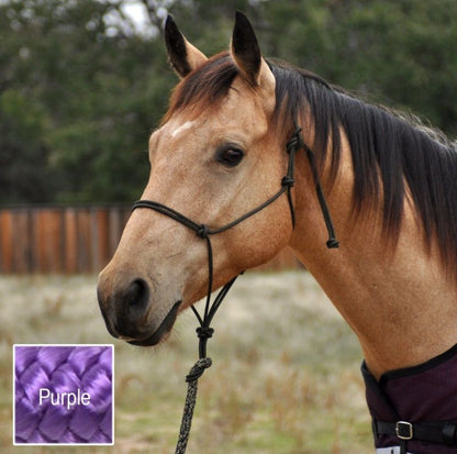 Classic Equine Premium Rope Halter Average Black