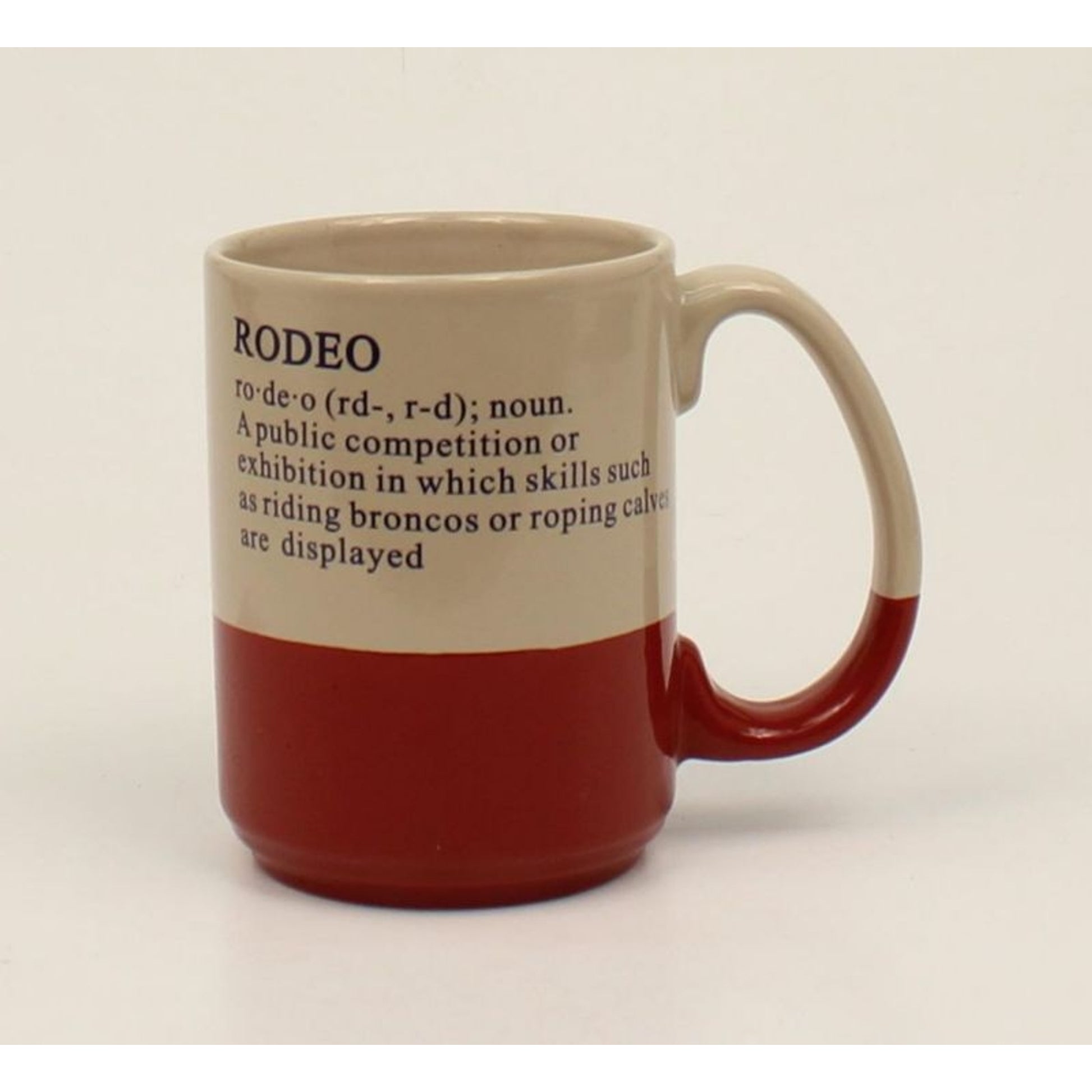 Rodeo Definition MugBk/Wh