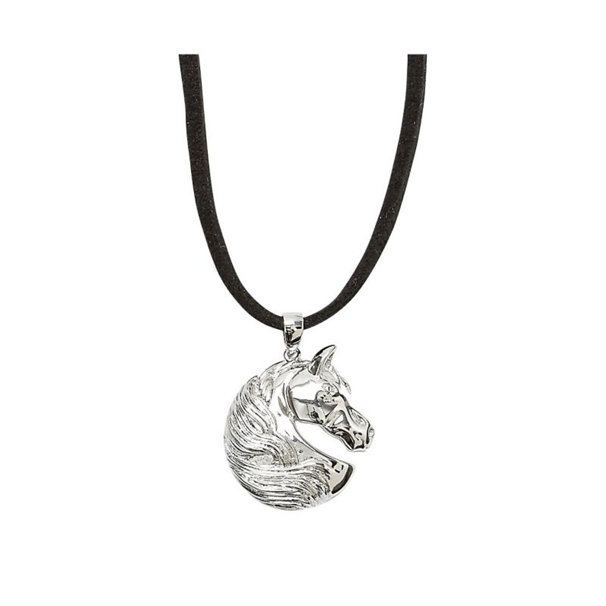 Proud Horsehead NecklaceBk/Wh