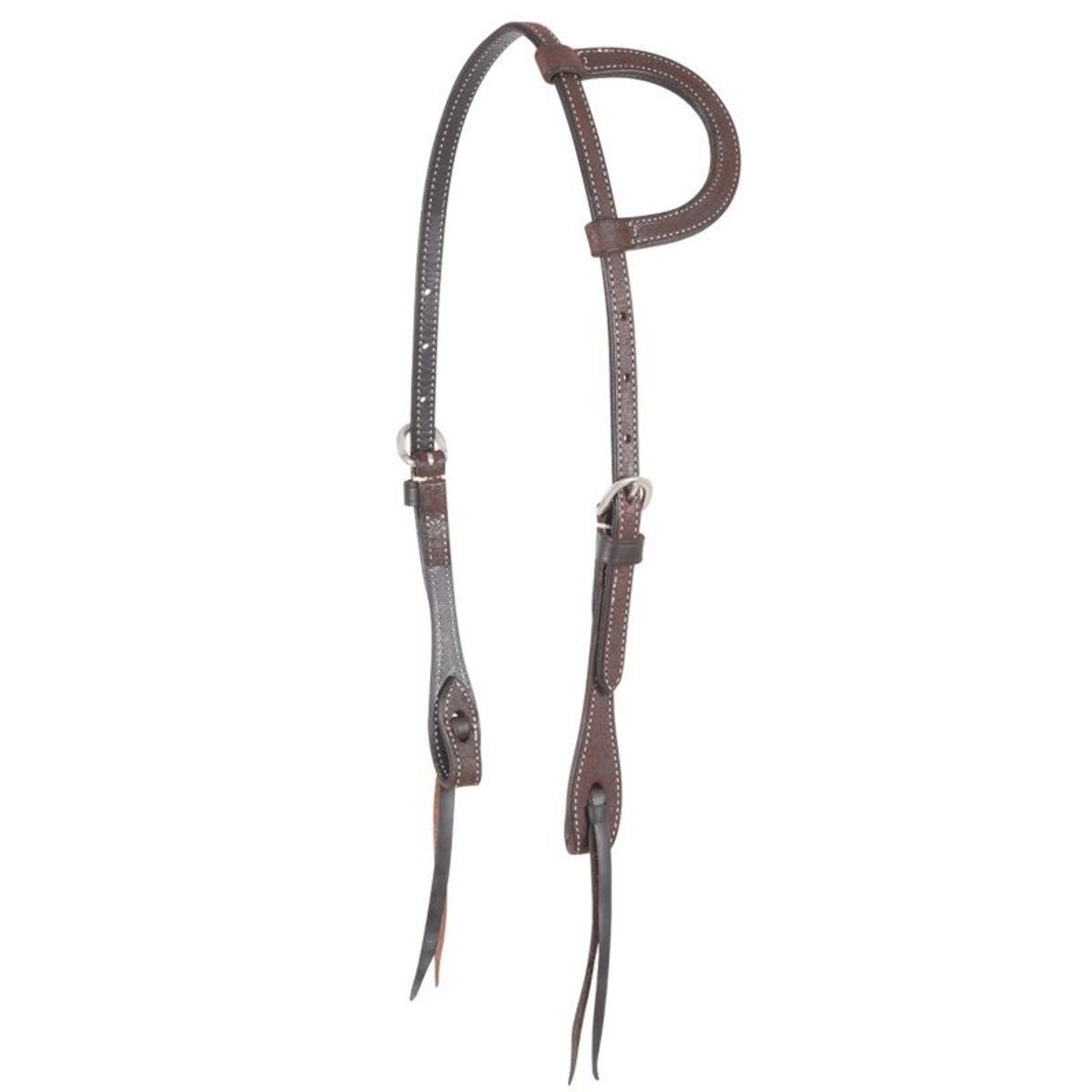 Stainless Buckle Knots Split Ear Headstall Brn