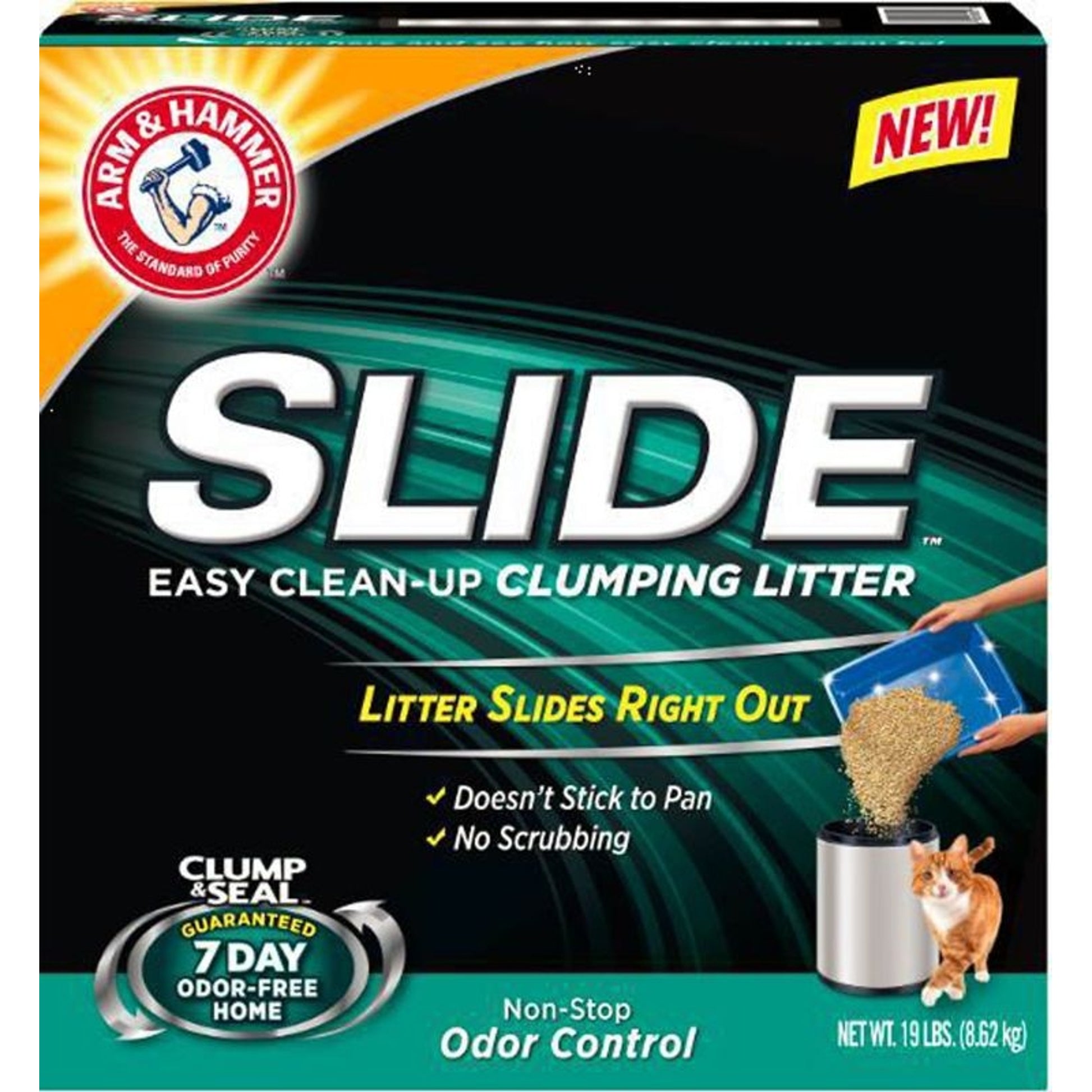 AH Slide Non-Stop Odor Clumping Cat Litter 28lb