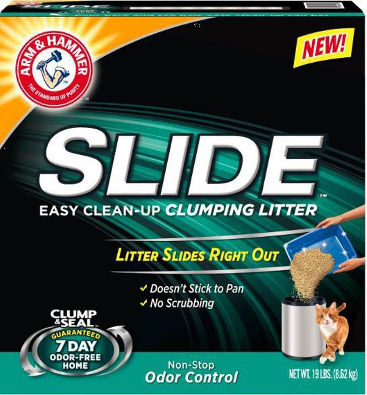AH Slide Non-Stop Odor Clumping Cat Litter 28lb