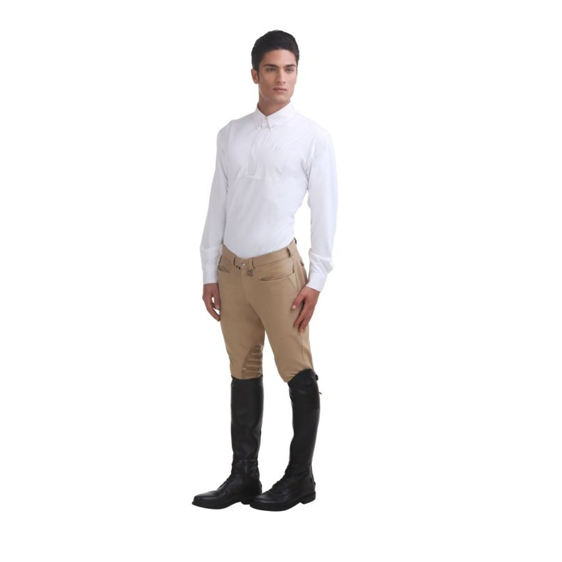 Tuffrider Mens Oslo Knee Patch Breeches 40 Brn