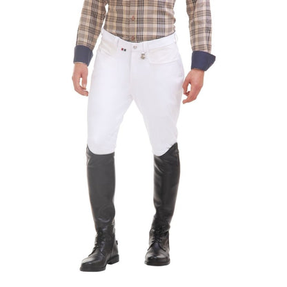 Tuffrider Mens Oslo Knee Patch Breeches 40 Brn
