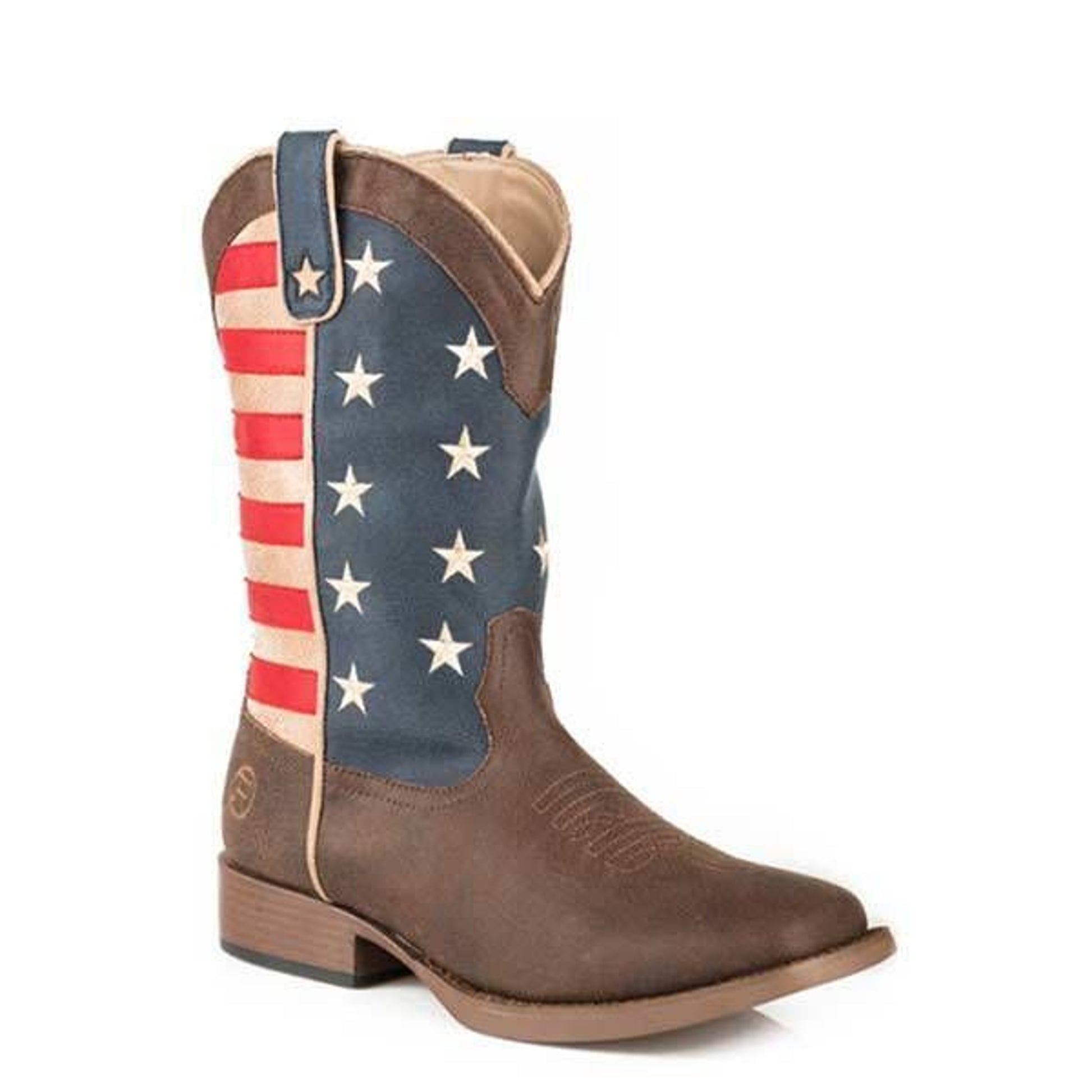 Roper Youth American Patriot SqToe Boots 4