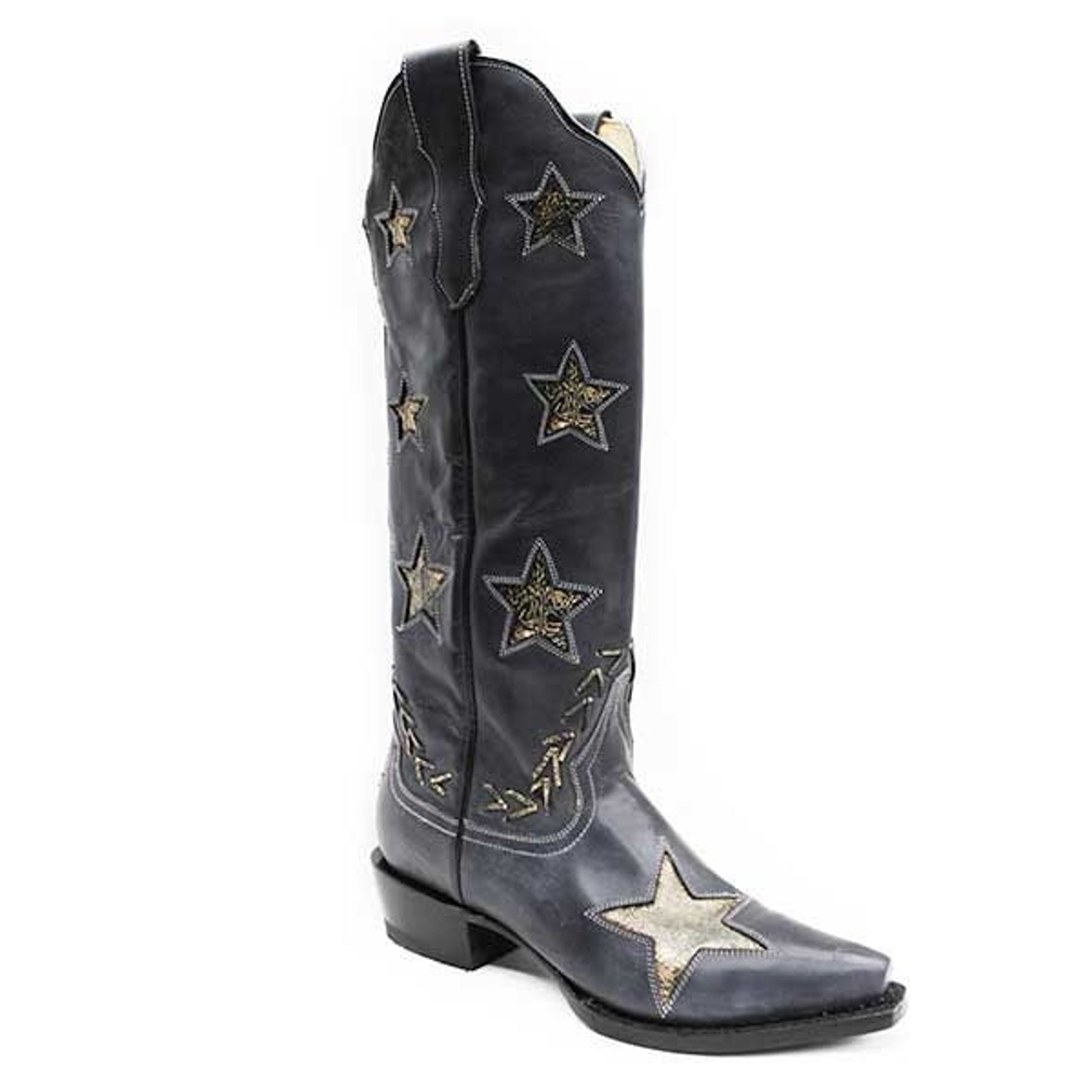 Stetson Ladies Big Star Snip Toe Boots 6 Blk