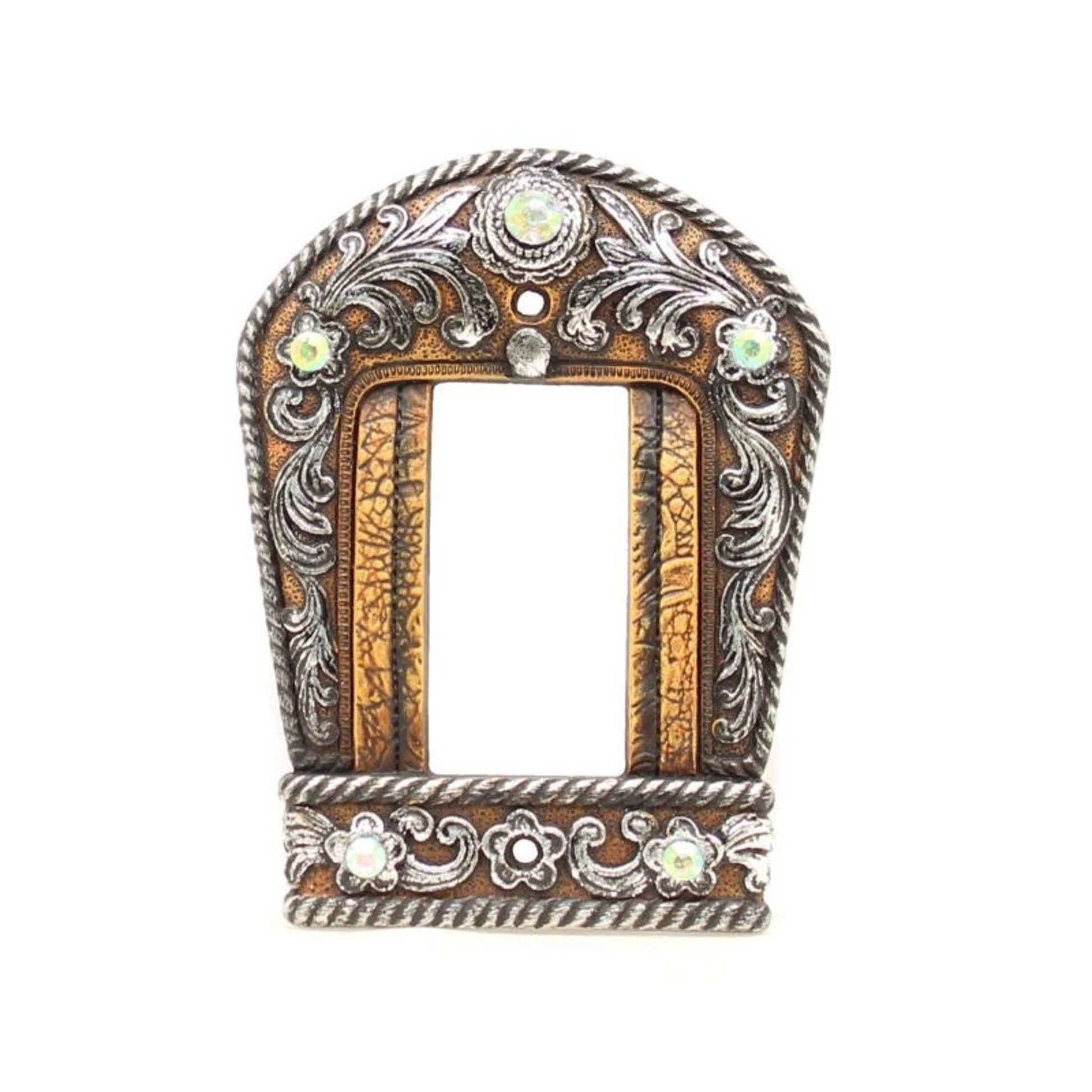 Western Moments Engraved Buckle Wide Switch Plate