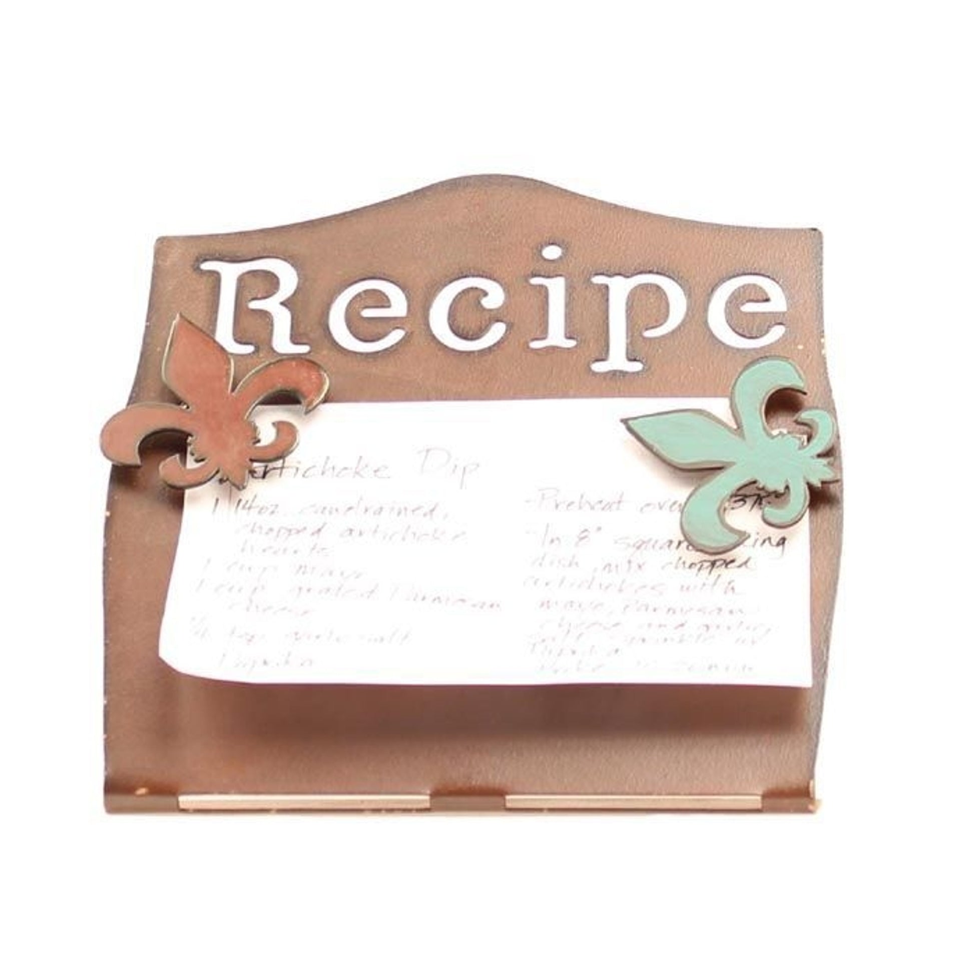 Western Moments Fleur Recipe Holder/Magnet