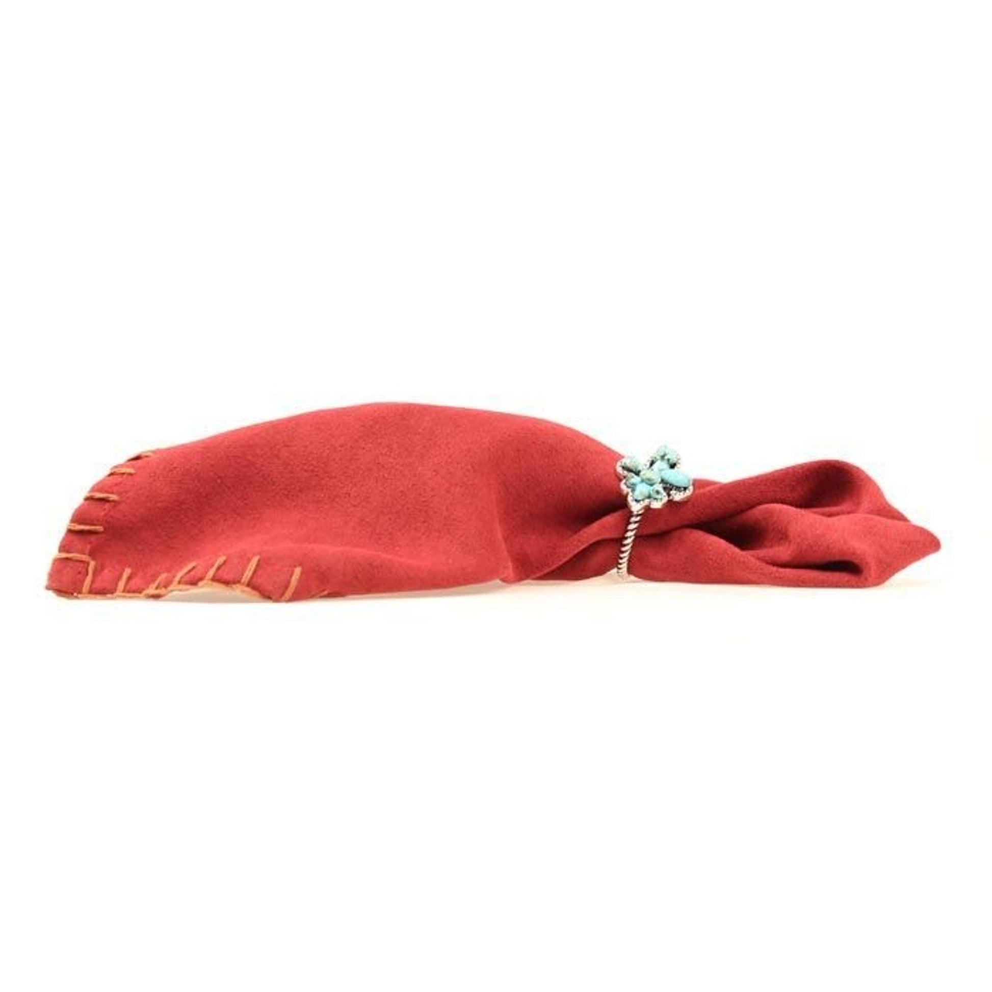 Western Moments Stitched Edge Napkin SetRed/Turq