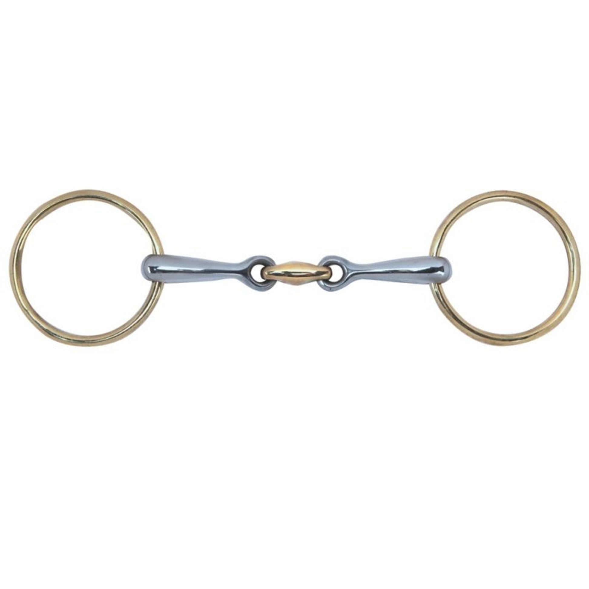Toklat Brass Loose Ring 3-Piece Bean Snaffle Bit 5