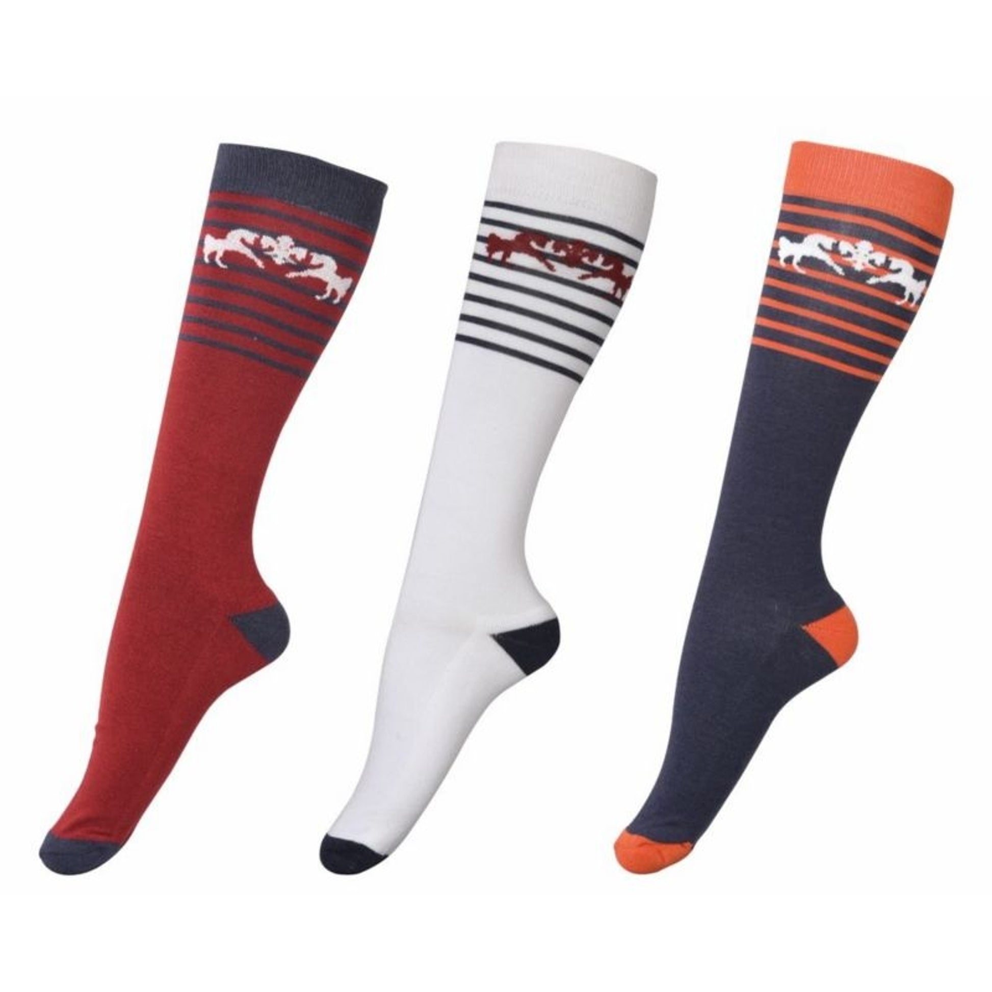 Equine Couture Sam Unisex 3 Pack EC/Nvy/Wht/EC/Nvy