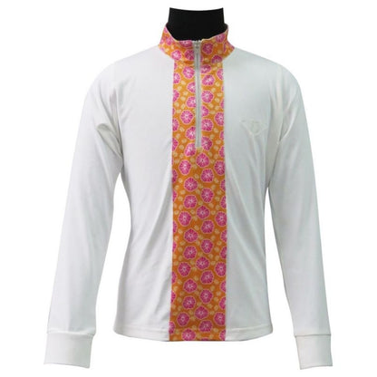 Tuffrider Kid Athena Equicool Riding Shirt L Brn