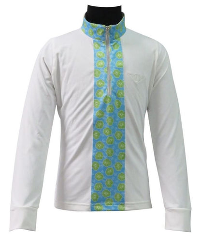 Tuffrider Kid Athena Equicool Riding Shirt L Brn