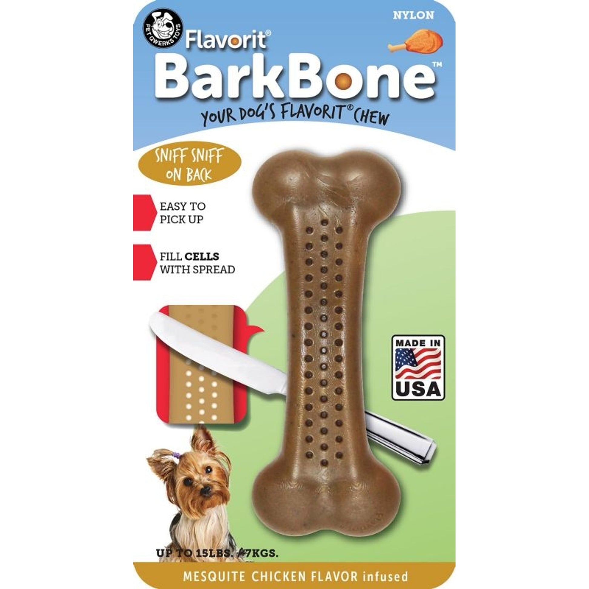 Barkbone Mesquite Flavored Nylon Bone LG Chicken