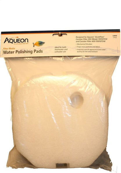 Quietflow Water Polishing Pad Small 2Pk White