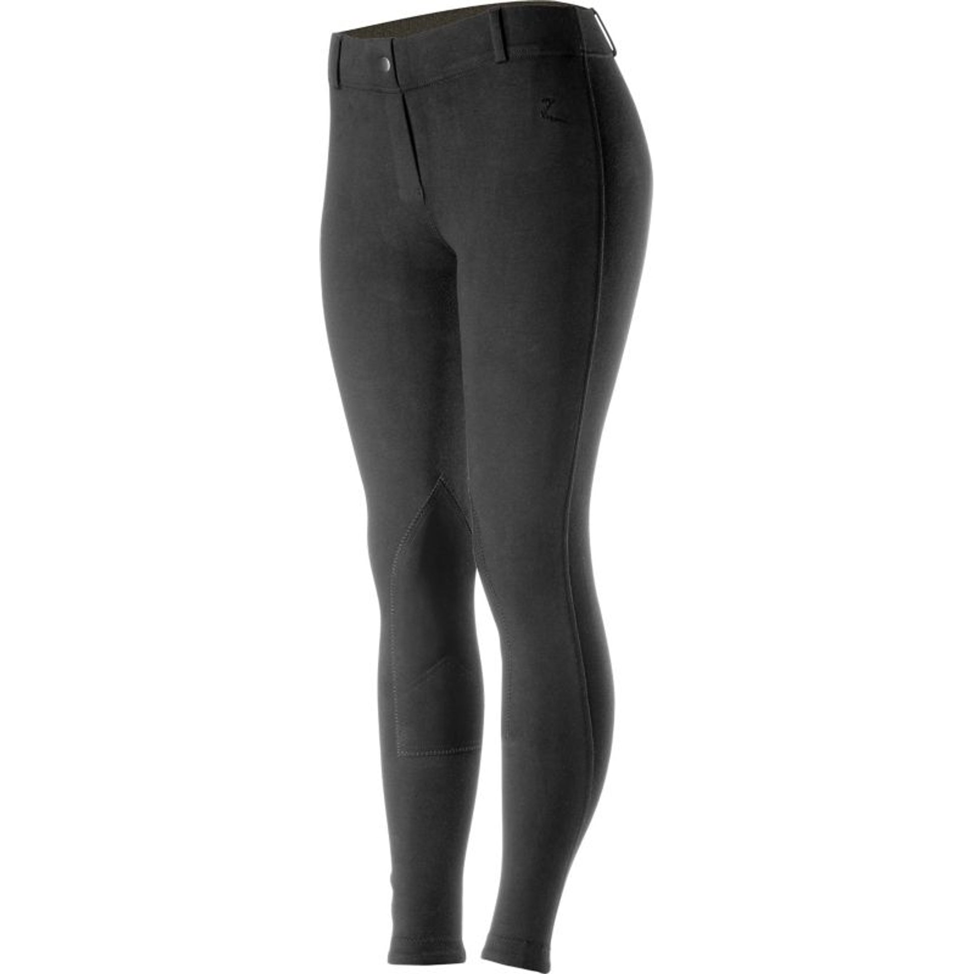 Horze Ella Womens PullOn Knee Patch Breeches 22 Bk